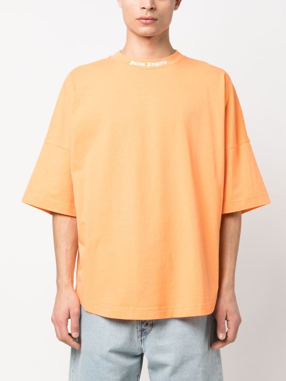 logo-print cotton T-shirt - 3