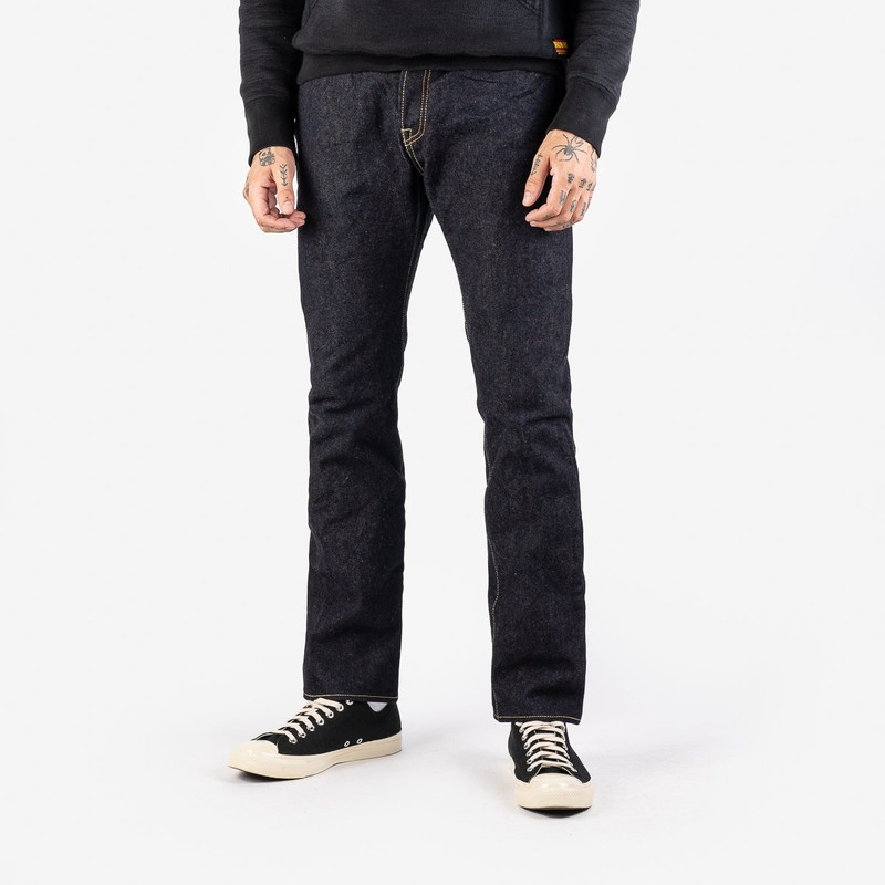 Iron Heart IH-555S-19L 19oz Left Hand Twill Selvedge Denim Super Slim Cut Jeans - Indigo outlook