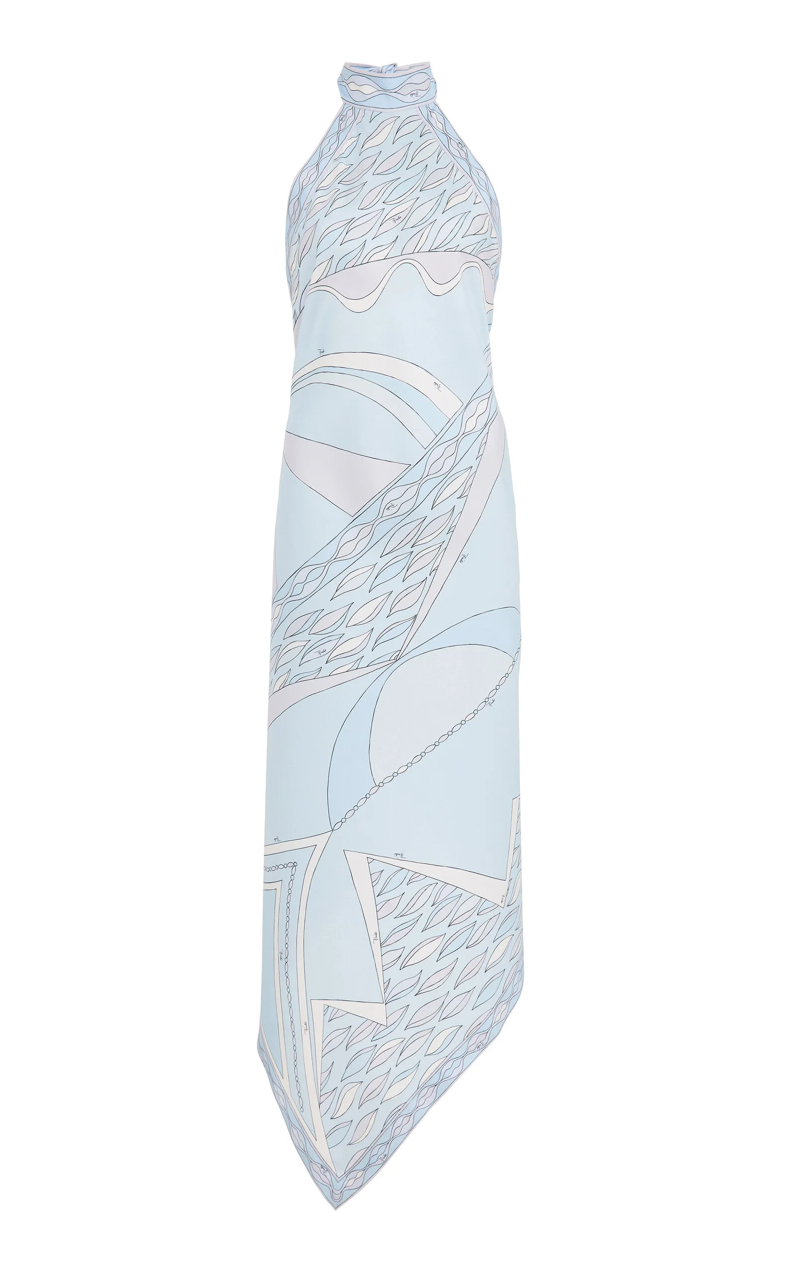 Printed Silk-Twill Maxi Dress - 1