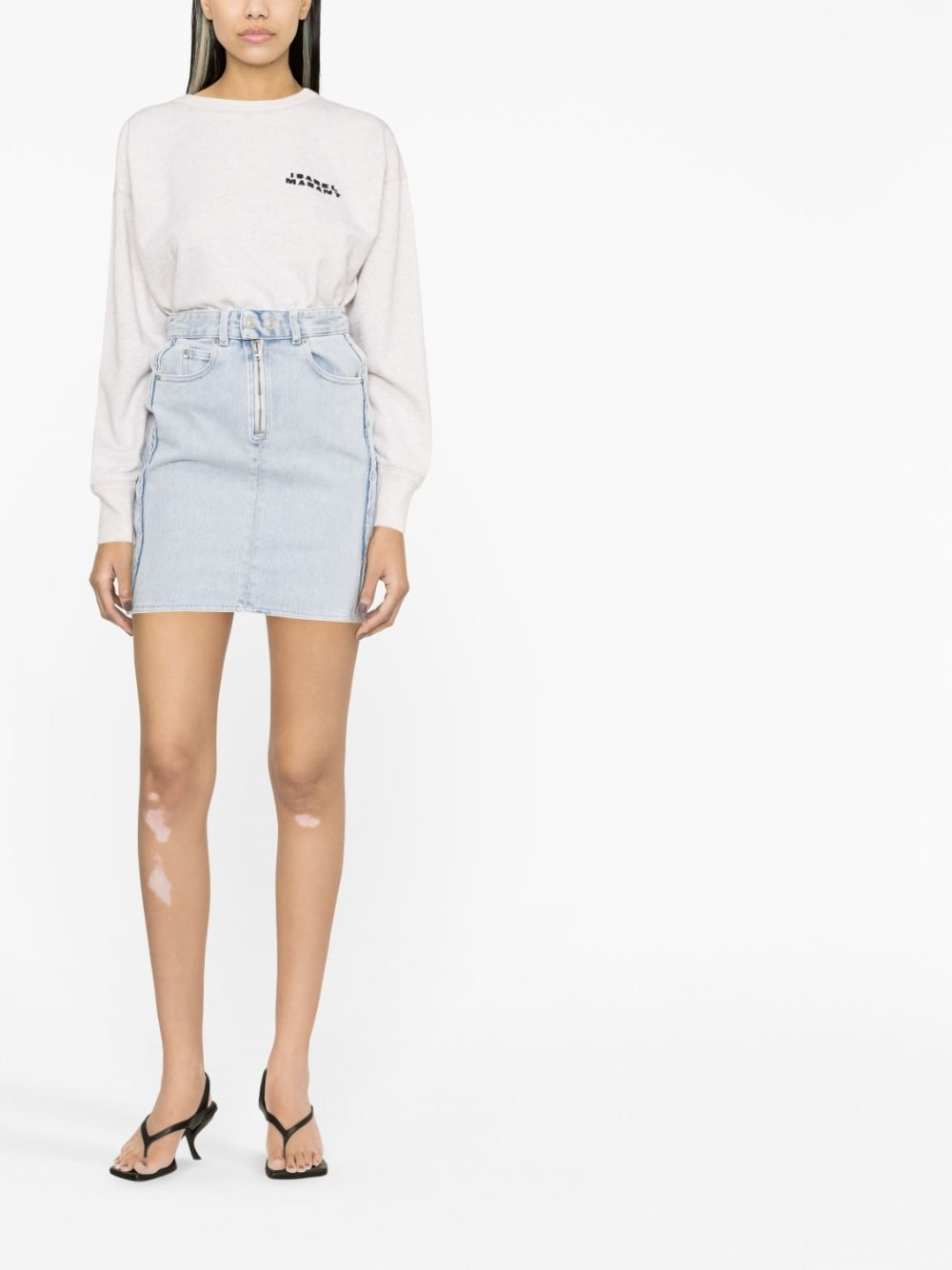 Isabel Marant Women Shad Lightweight Cotton Sweatshirt With Logo - 4