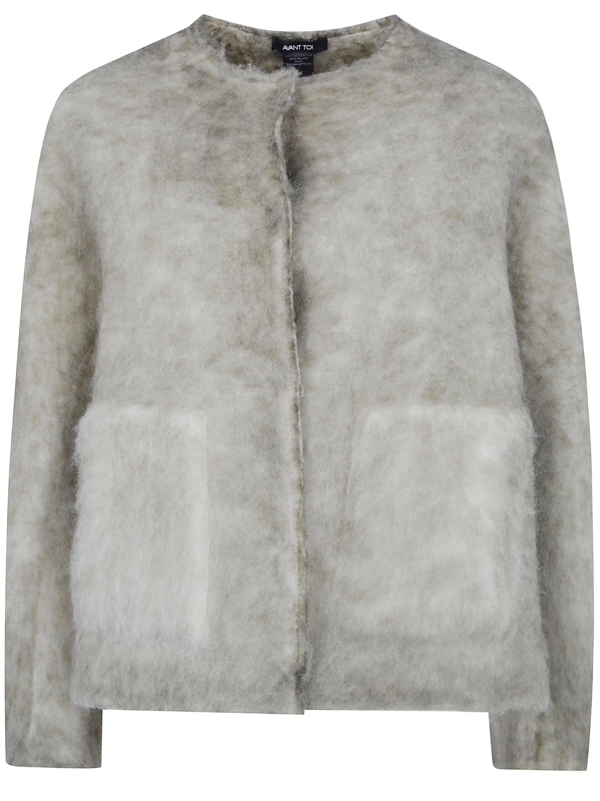 Jacket Hand Painted Alpaca Round Neck - 1