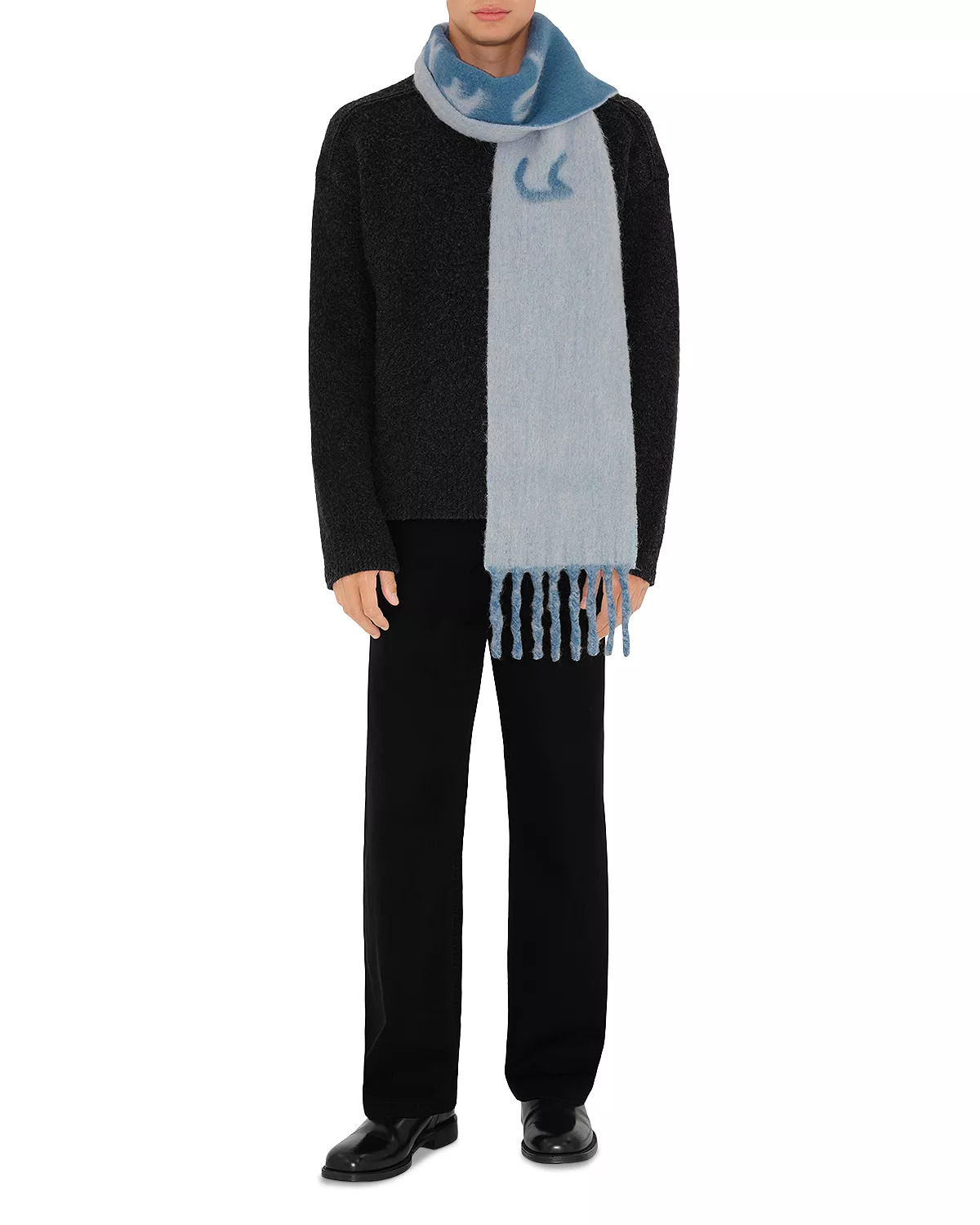 Reversible Logo Wool Blend Scarf - 5