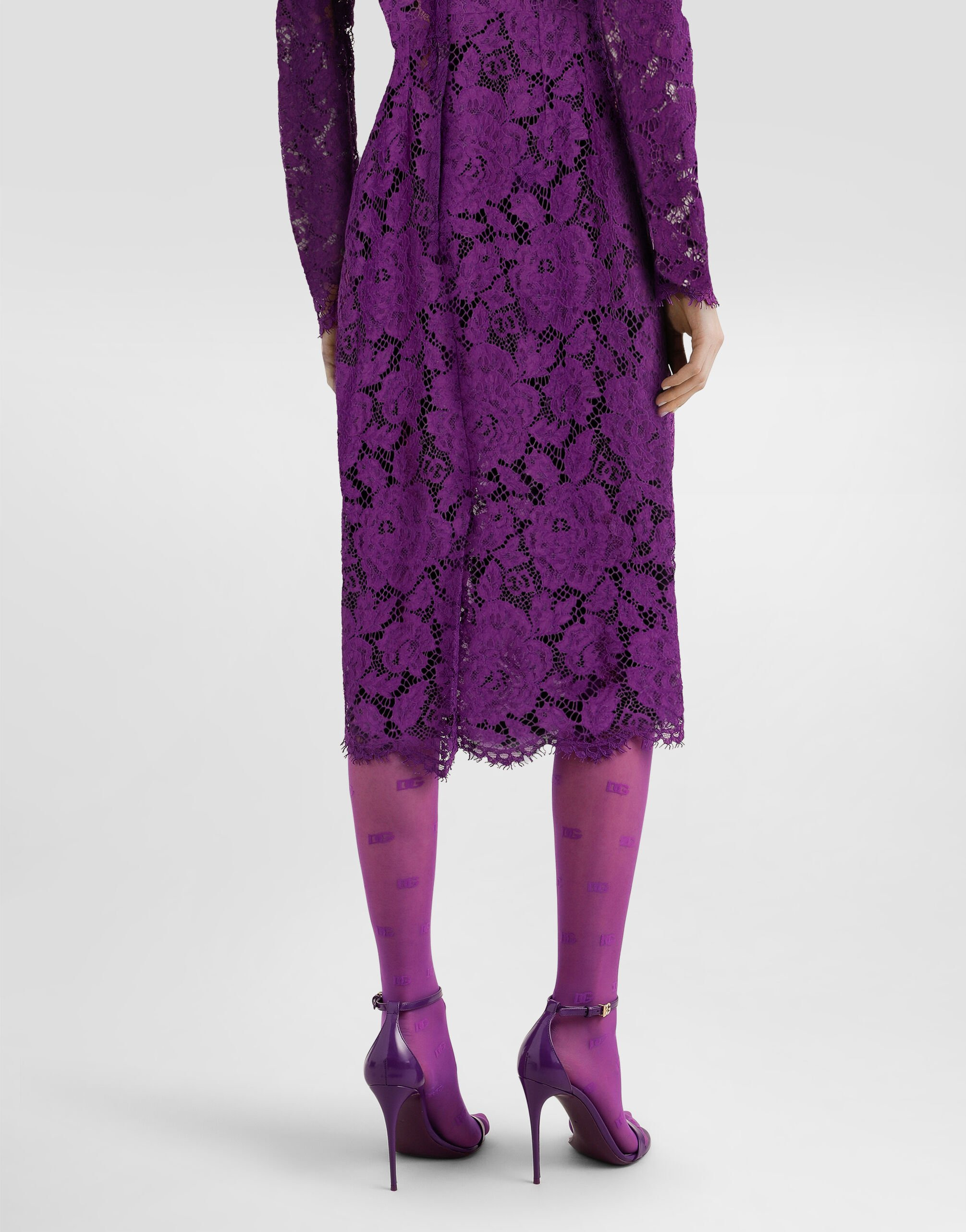 Cordonetto lace sheath dress - 5