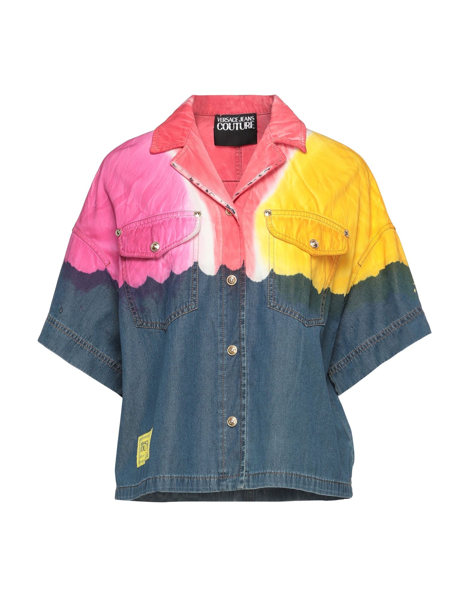 Fuchsia Women's Denim Shirt - 1