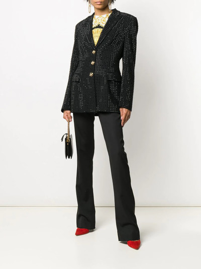 VERSACE crystal detail blazer outlook