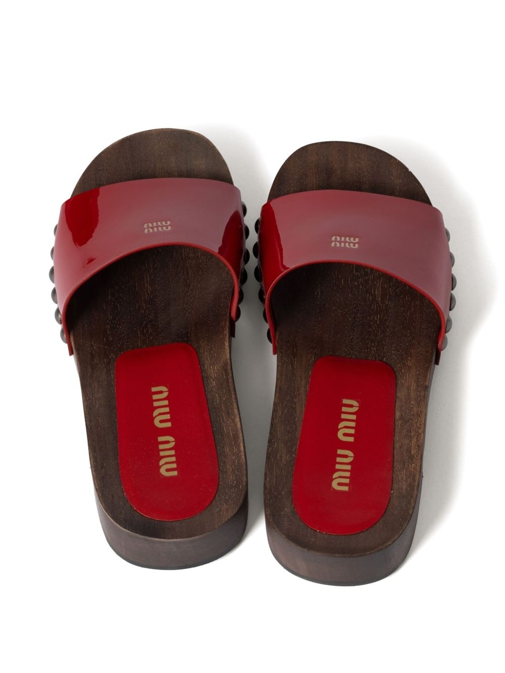 Miu Miu leather slides | REVERSIBLE