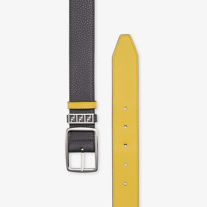 FENDI Black leather belt outlook