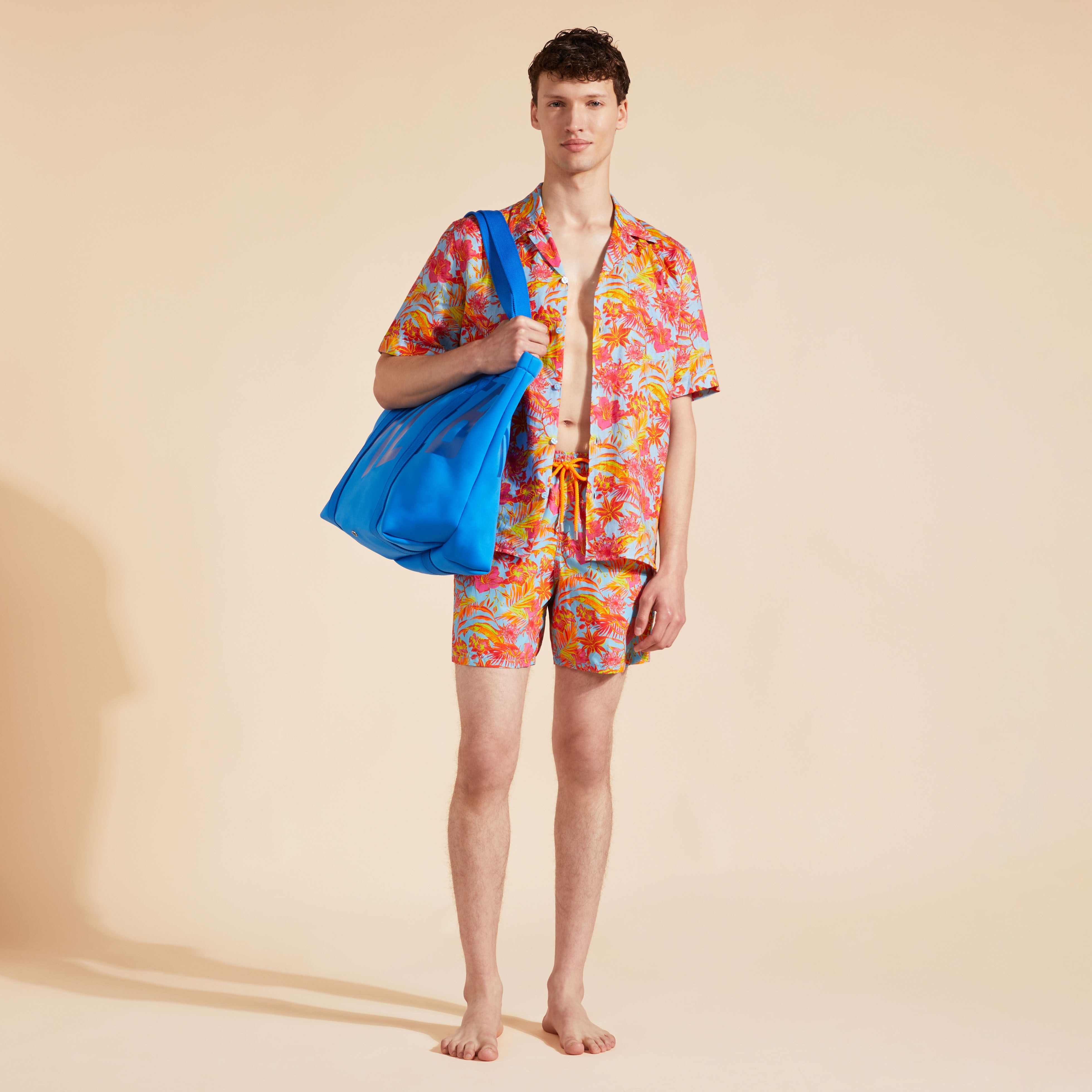 Men Swim Trunks Tahiti Flowers - 3
