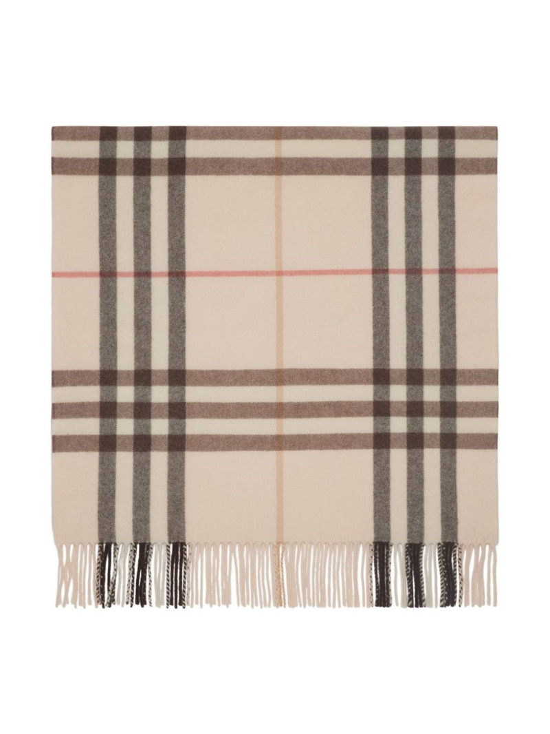 Burberry wide-check cashmere scarf outlook