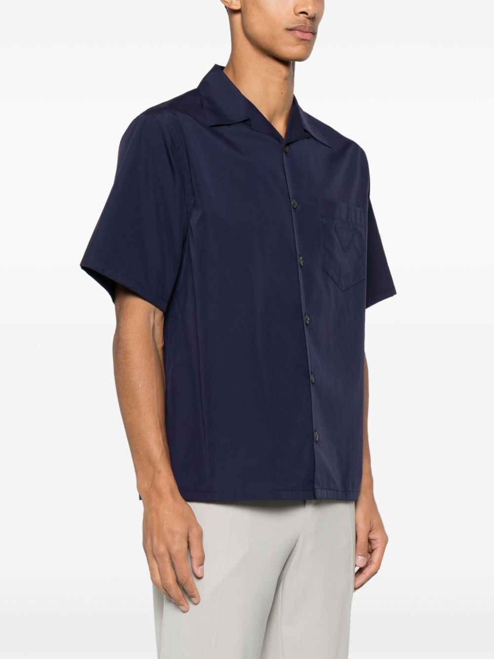 Prada Men Short Sleeved Cotton Shirt - 2