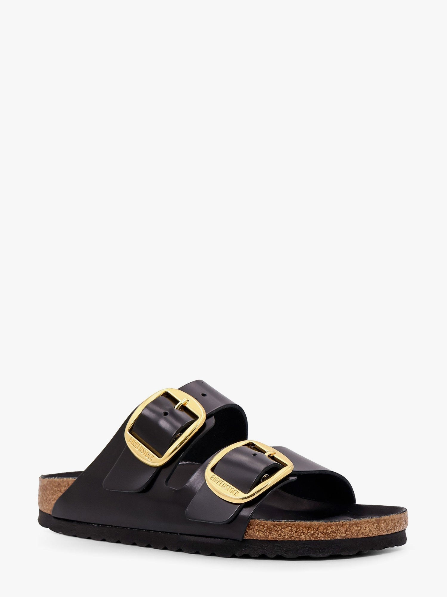 Arizona Big Buckle Patent Leather Sandals - 2