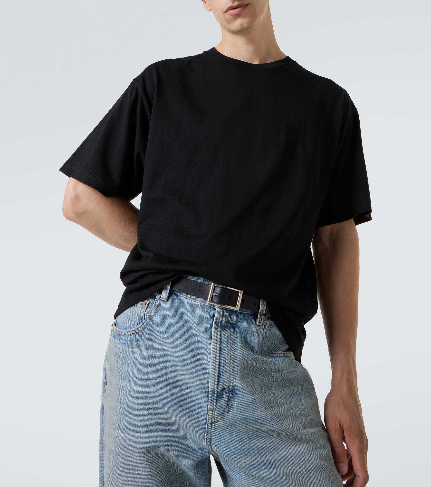 Cotton-blend T-shirt - 5