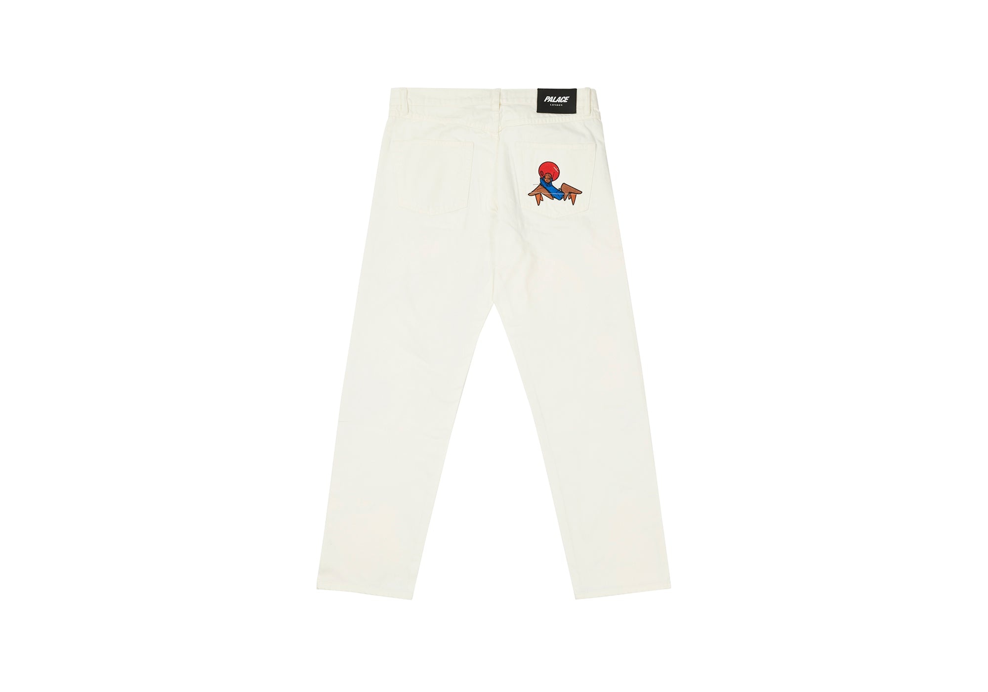 PALACE ZOMBY DENIM JEANS WHITE - 2