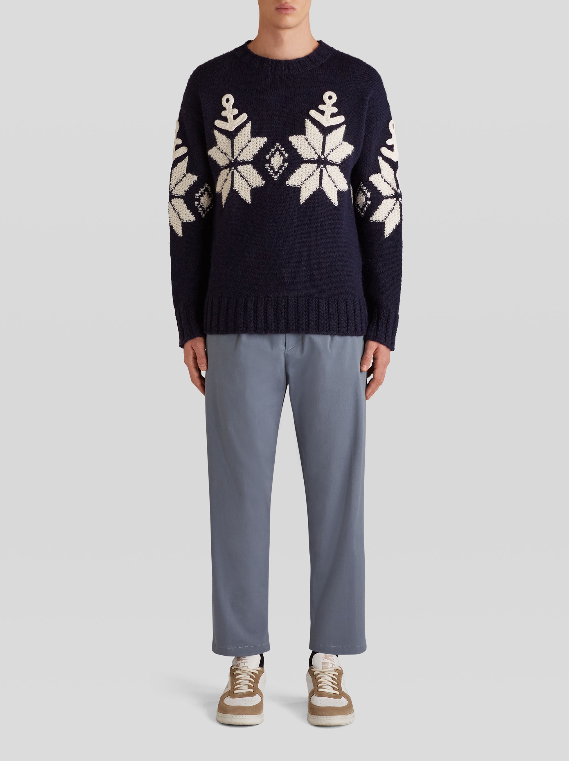 JUMPER WITH INTARSIA EMBROIDERY - 3
