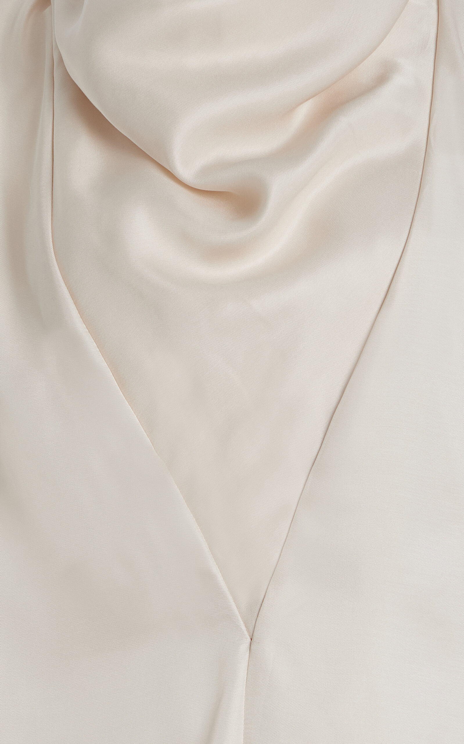 The Isla Draped Fluid Twill Top off-white - 3