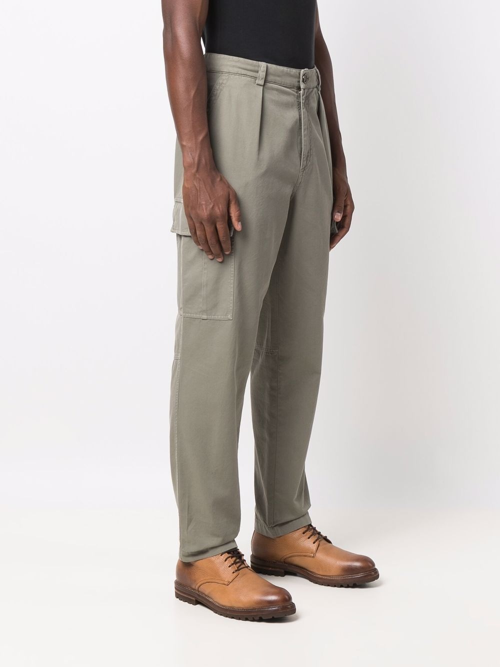 high-waisted cargo trousers - 3