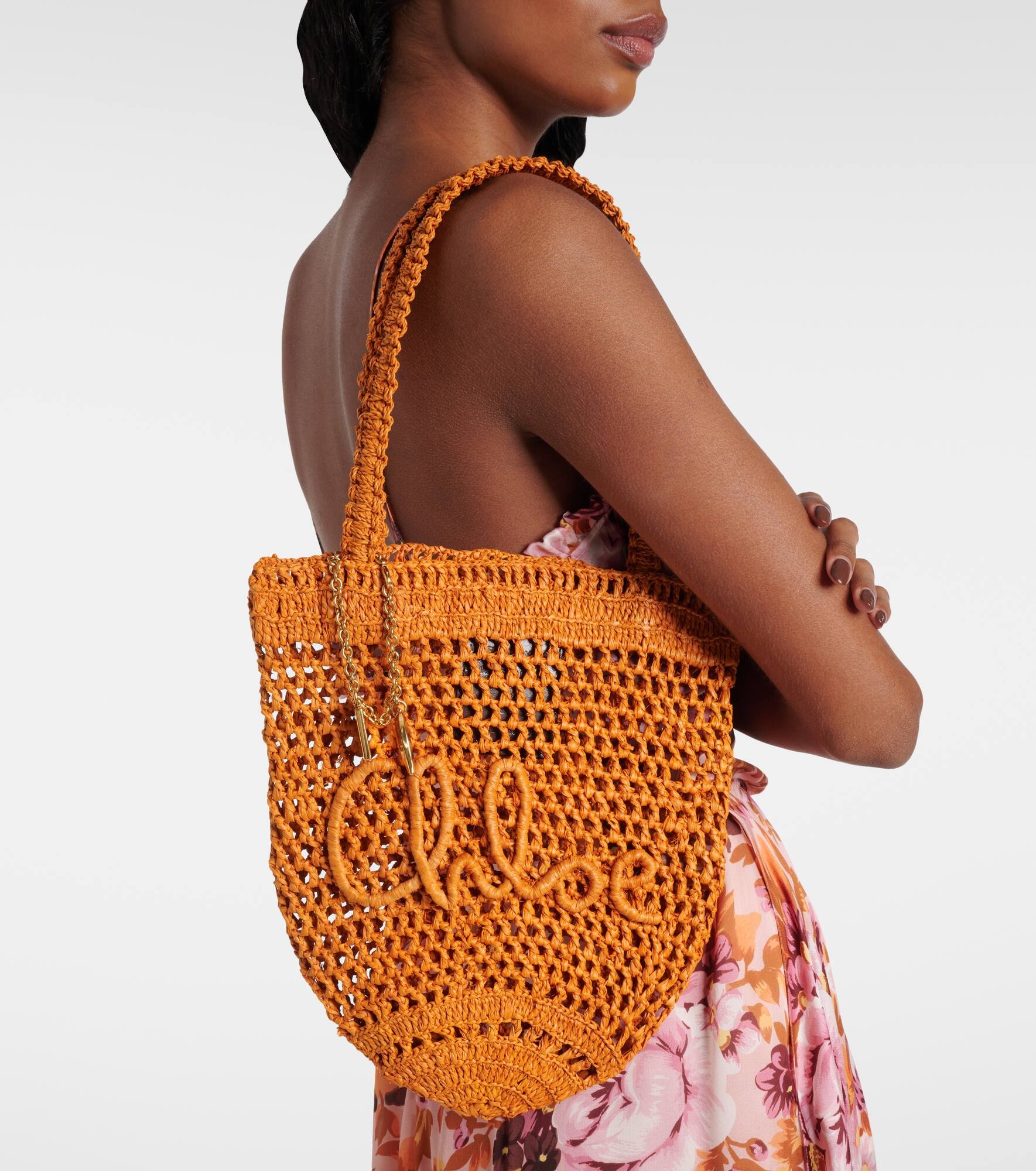 Summer Banana raffia tote bag - 7