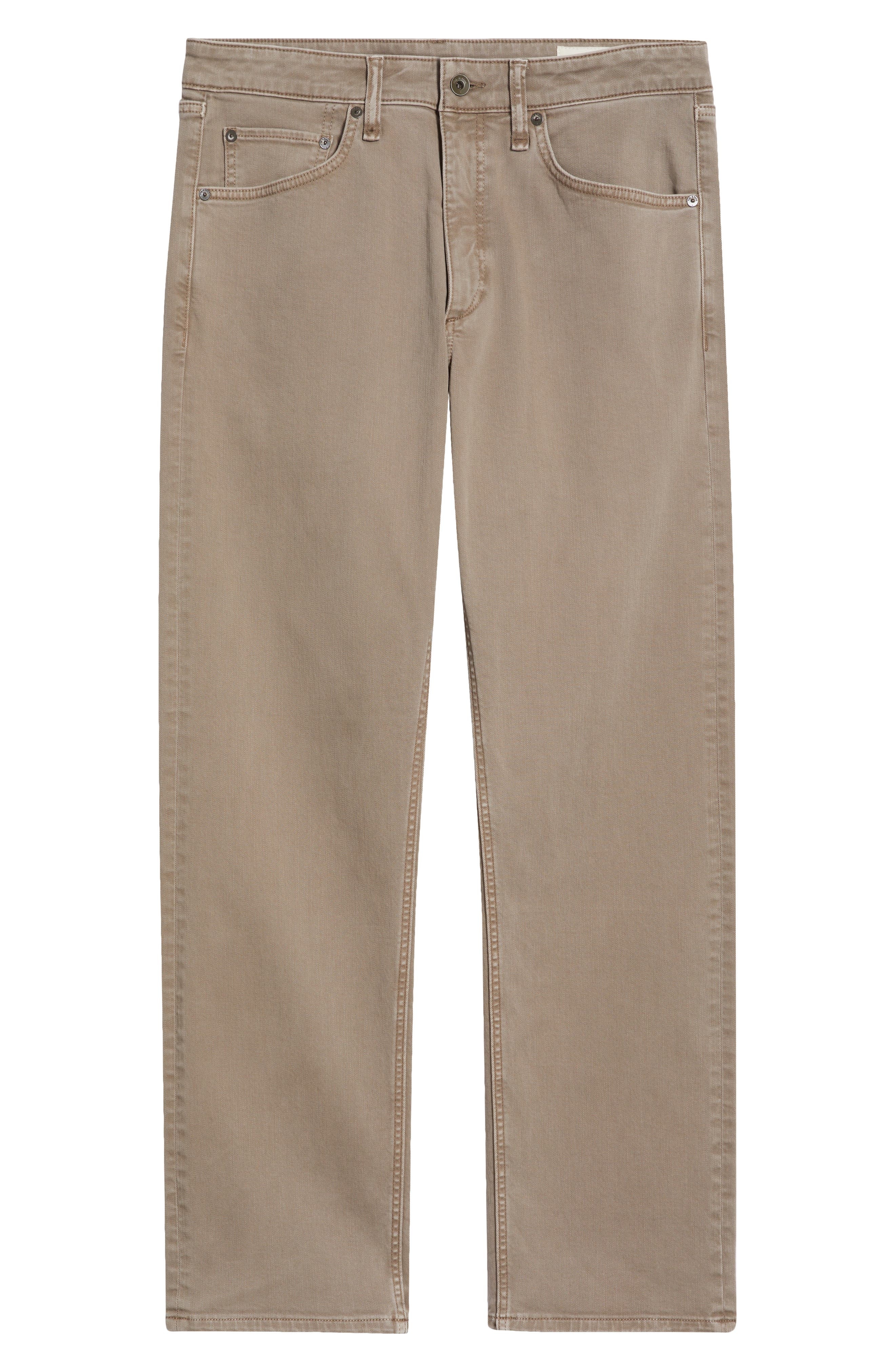 rag & bone Fit 4 Aero Stretch Straight Leg Jeans in Dark Taupe at Nordstrom - 5