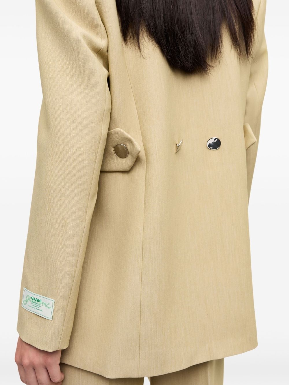 appliqué blazer - 5