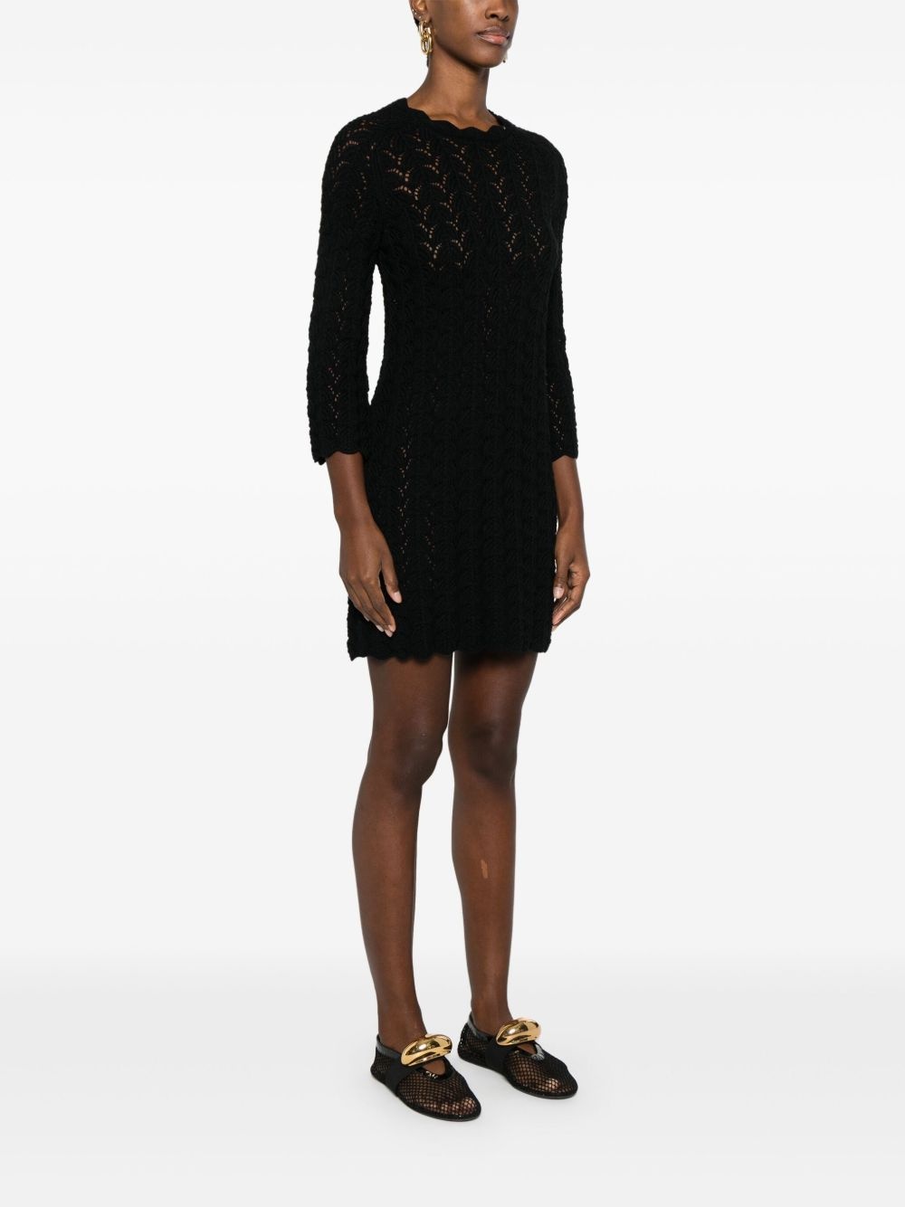 Ditu open-knit minidress - 3