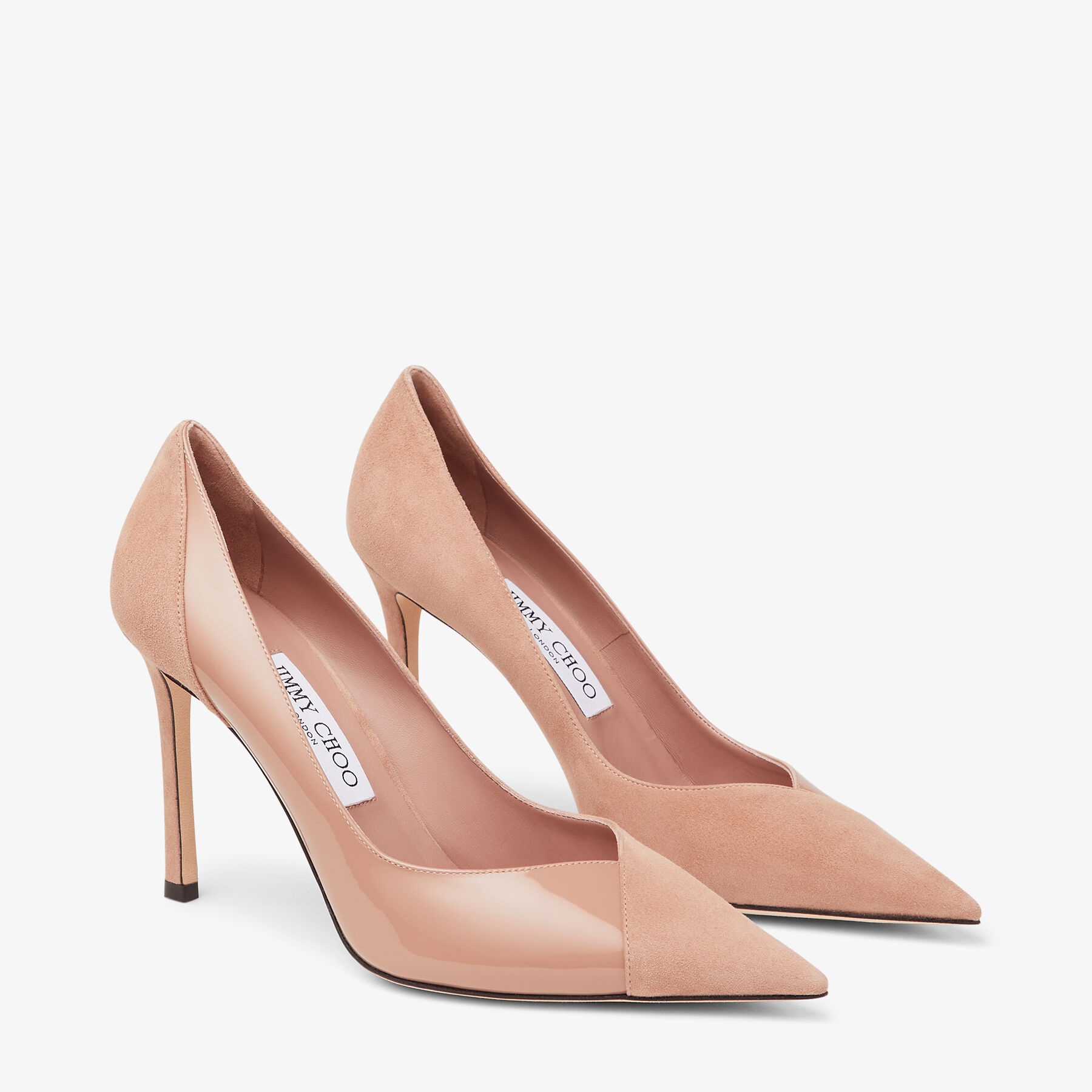 Cass 95, Ballet Pink Suede and Patent Pumps