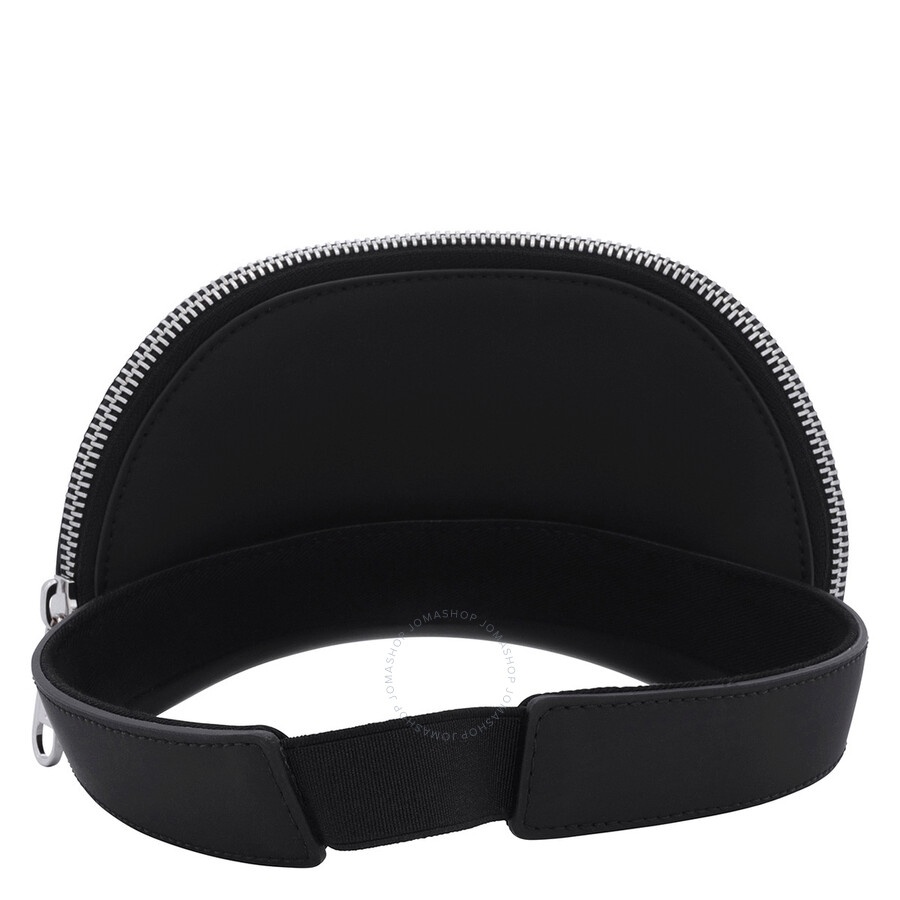 Burberry Black Zip Detail Visor Hat - 6