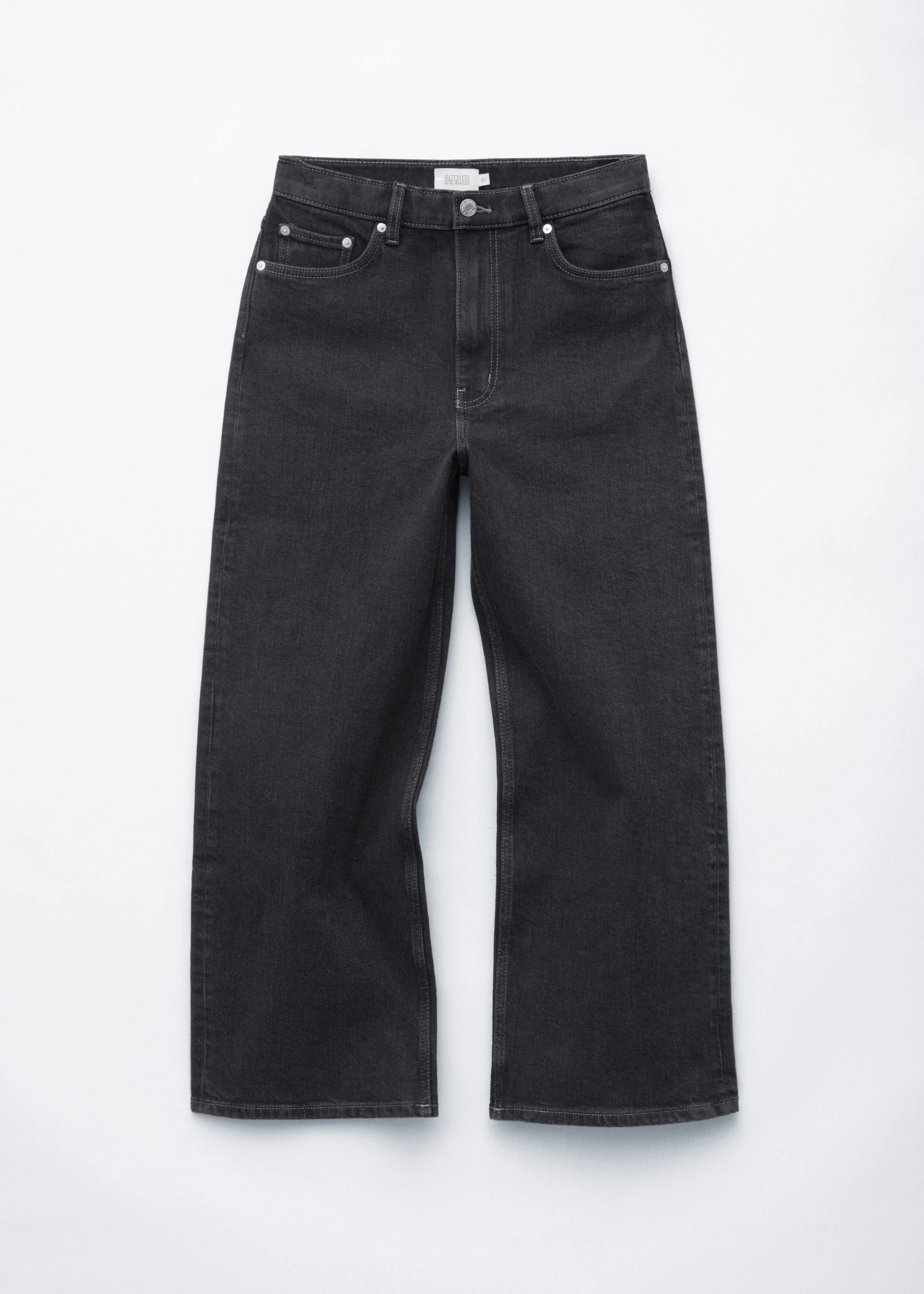 Cropped Wide-Leg Jeans - 1