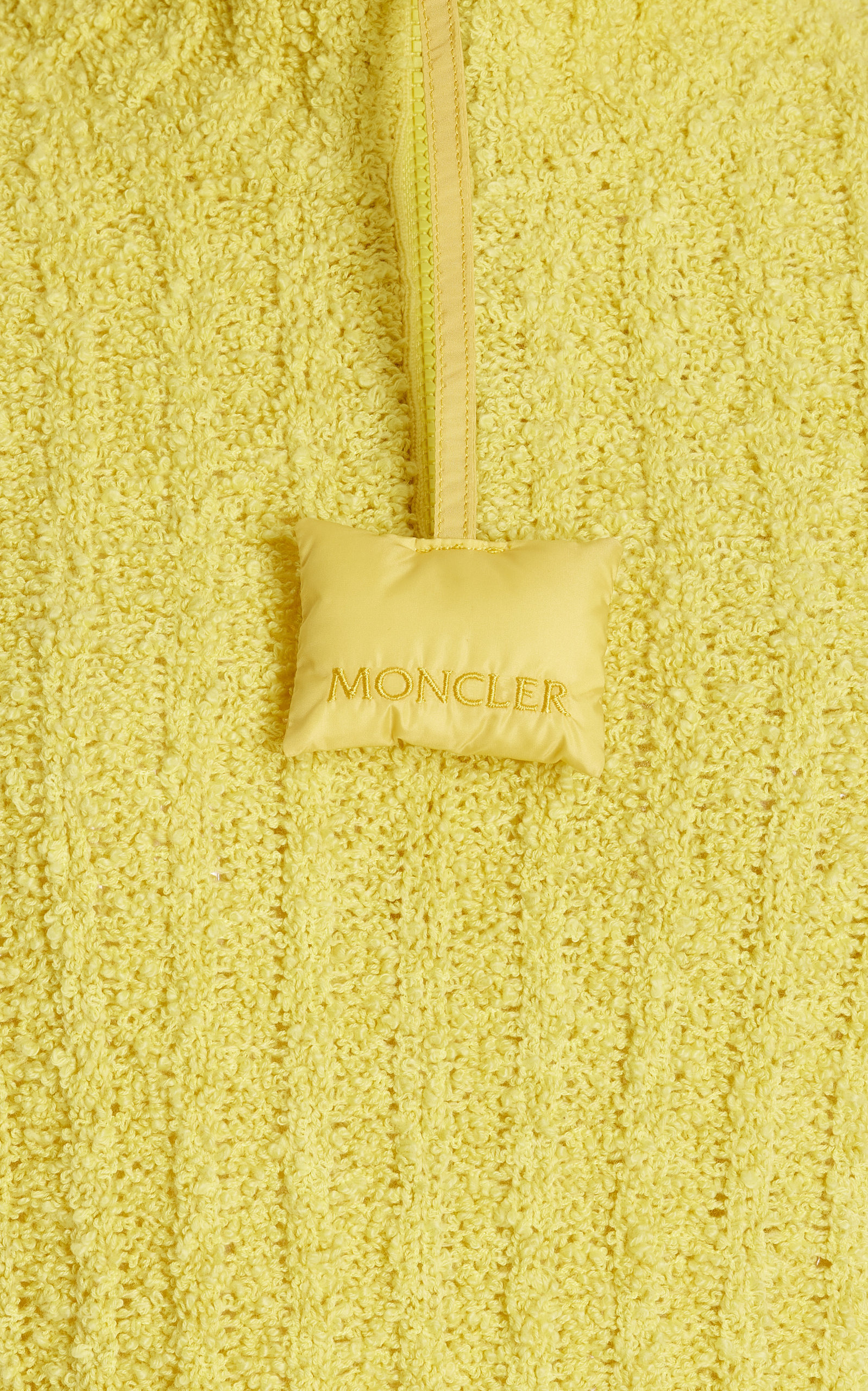 1 Moncler JW Anderson Half-Zip Ribbed-Knit Sweater yellow - 6