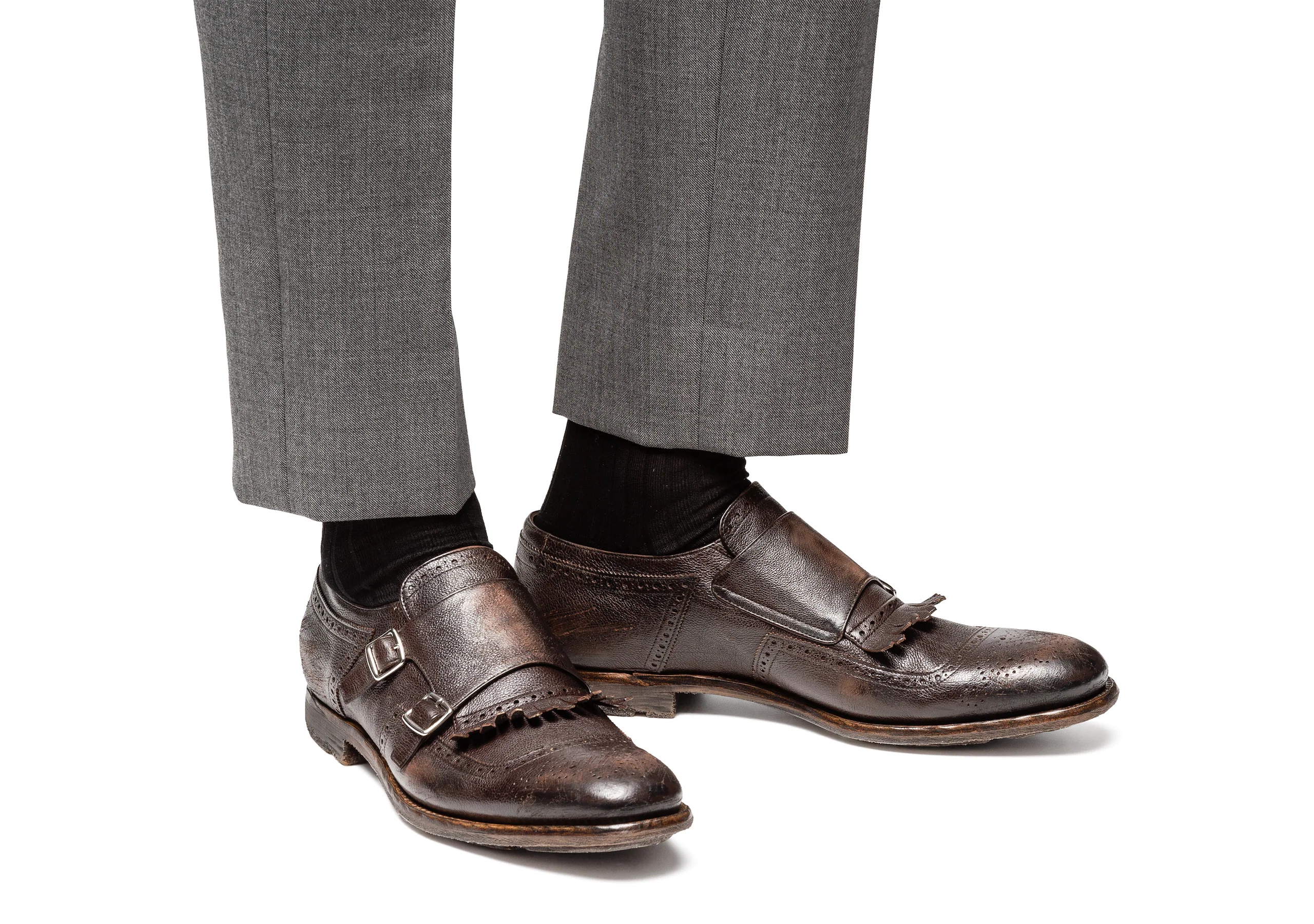 Shanghai 10
Glacè Calf Leather Monk Strap Ebony - 5