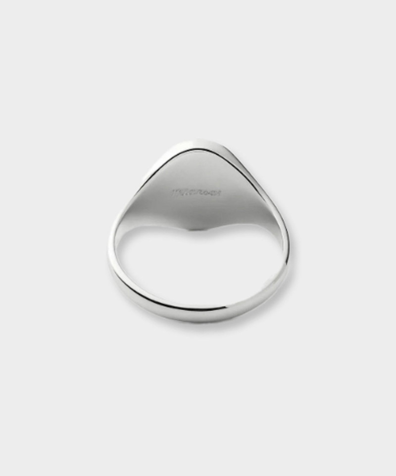 Miansai Miansai Sterling Silver Heritage Ring with Enamel outlook