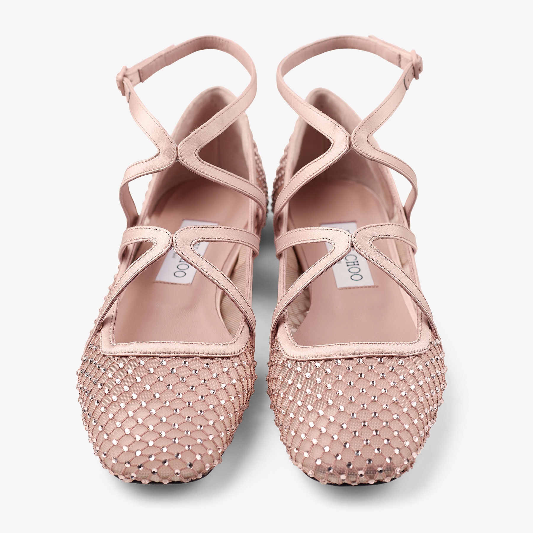 Astoria Flat
Macaron Satin Crystal Flats - 4