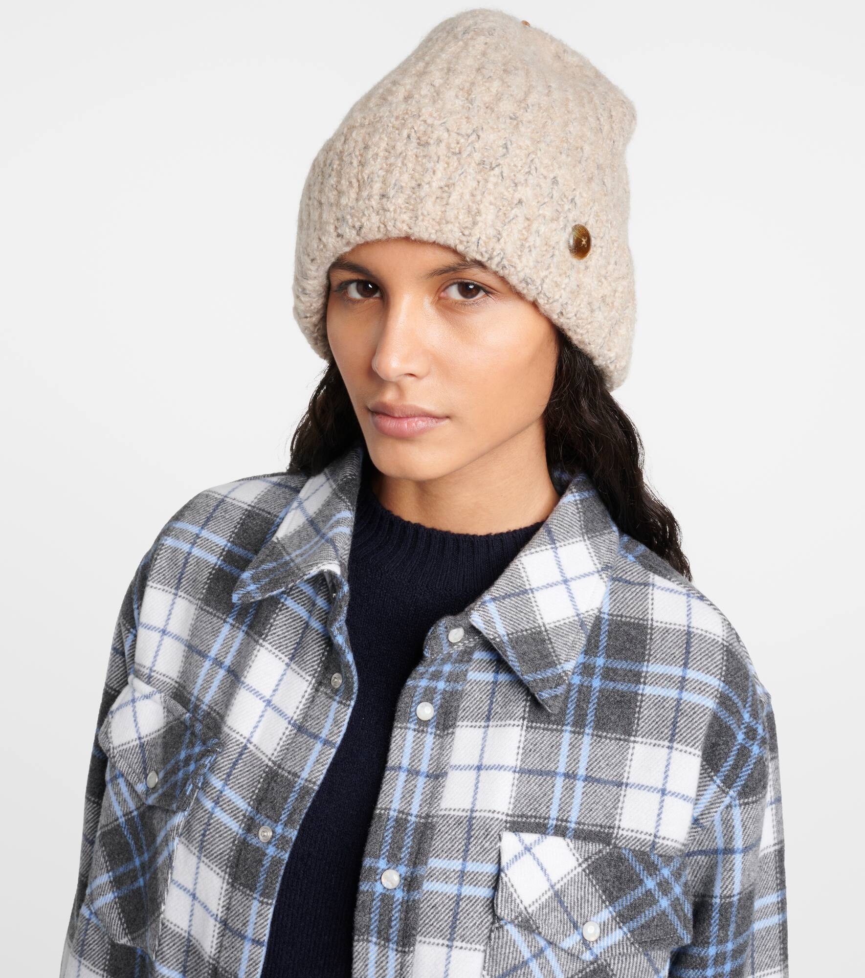 Cashmere bouclé beanie - 2