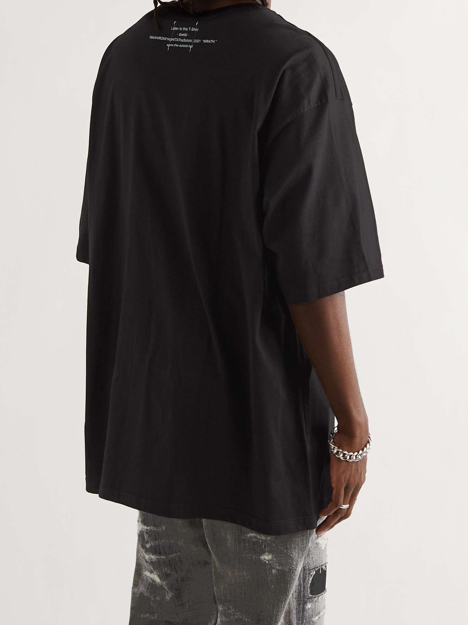 Oversized Printed Cotton-Jersey T-Shirt - 4