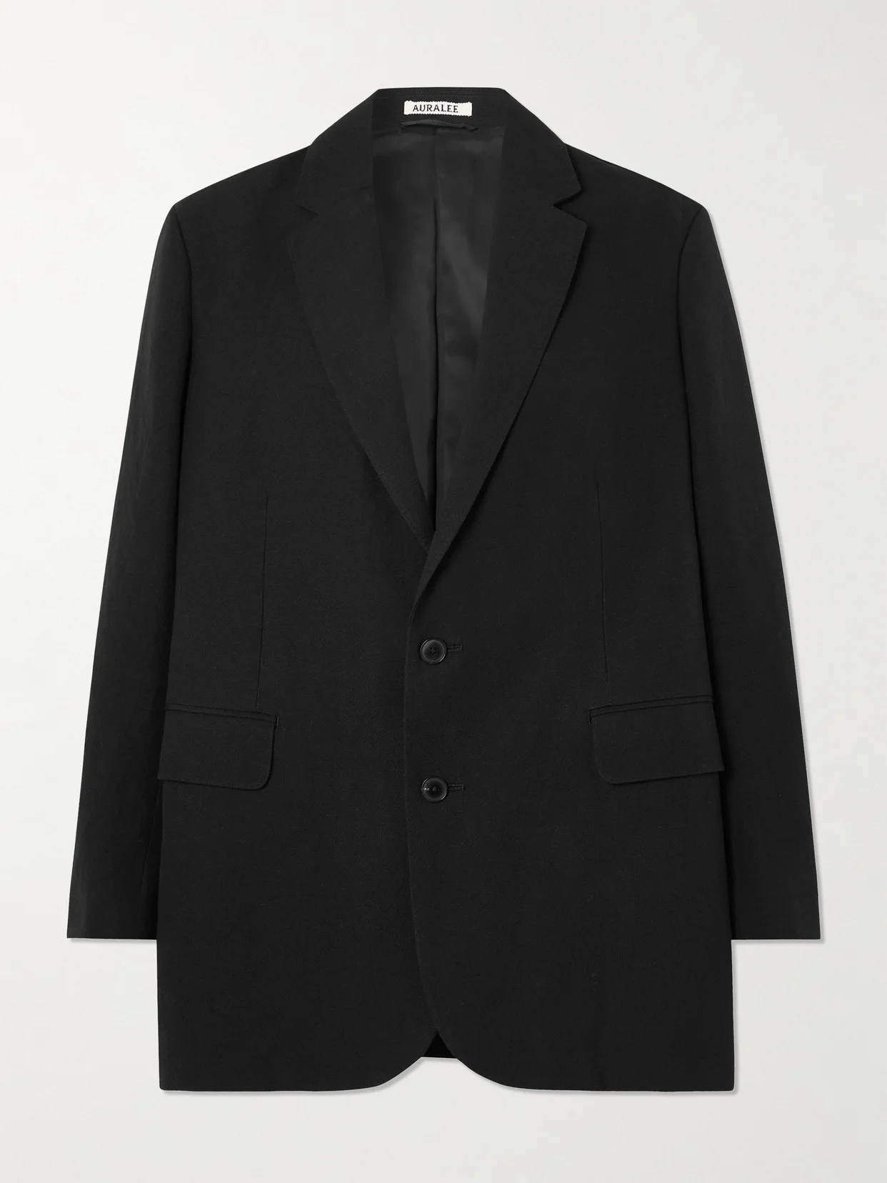 Oversized Wool, Cotton And Linen-blend Oxford Blazer - 1