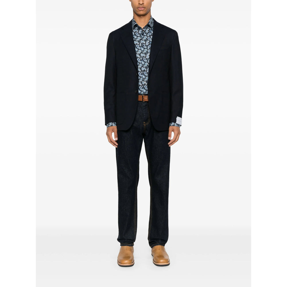 Etro Blue Shirts Men - 5