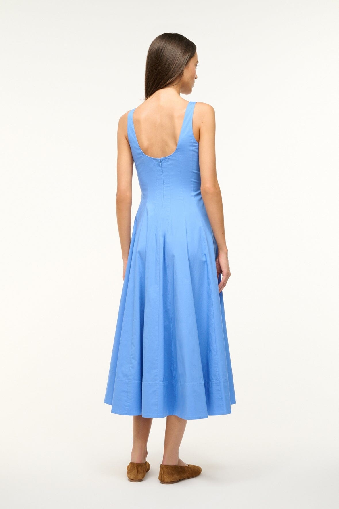 STAUD WELLS DRESS CORNFLOWER - 5