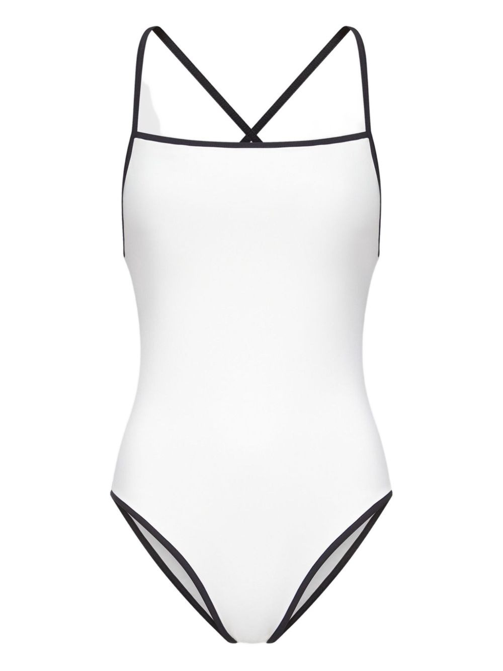Itak square-neck criss-cross swimsuit - 1