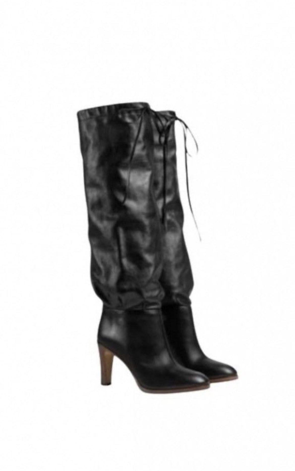 Gucci Pinched leather knee boots - 2