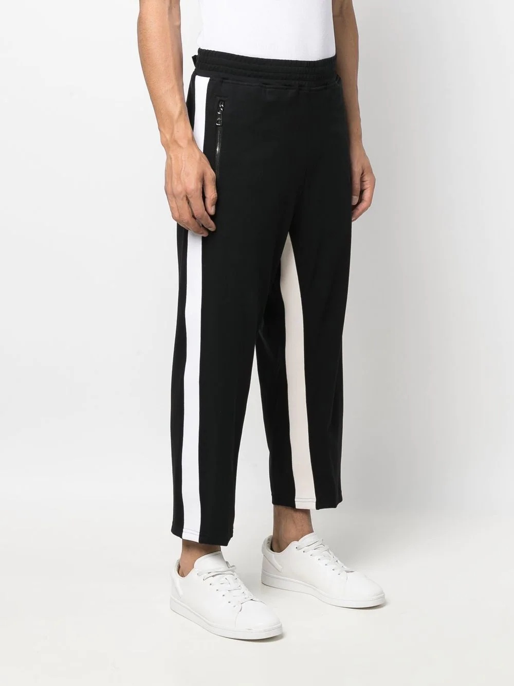 cropped cotton track pants - 3