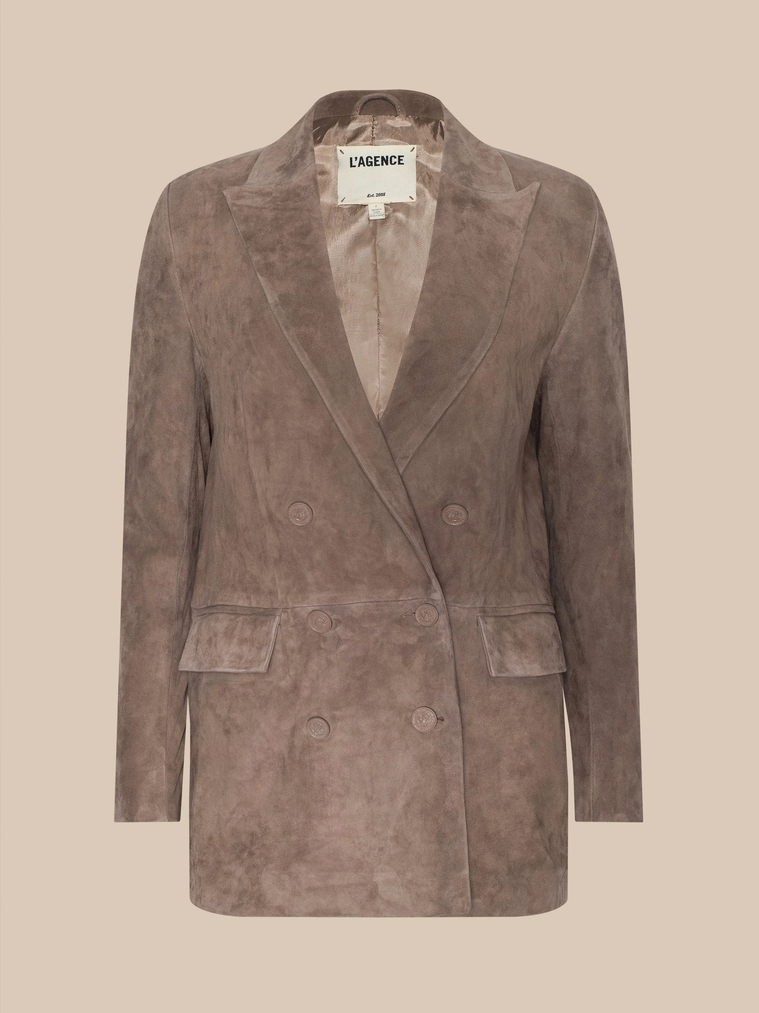 Aimee Oversized Suede Blazer - 1