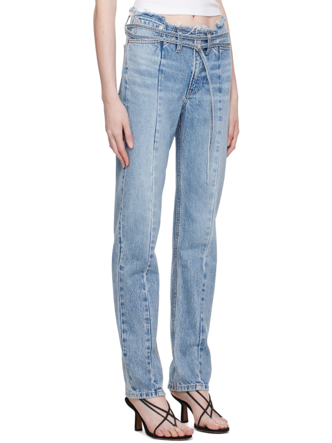 【関税込み】Grlfrnd ブルー Adriana ジーンズ GRLFRND Blue Adriana Jeans | REVERSIBLE