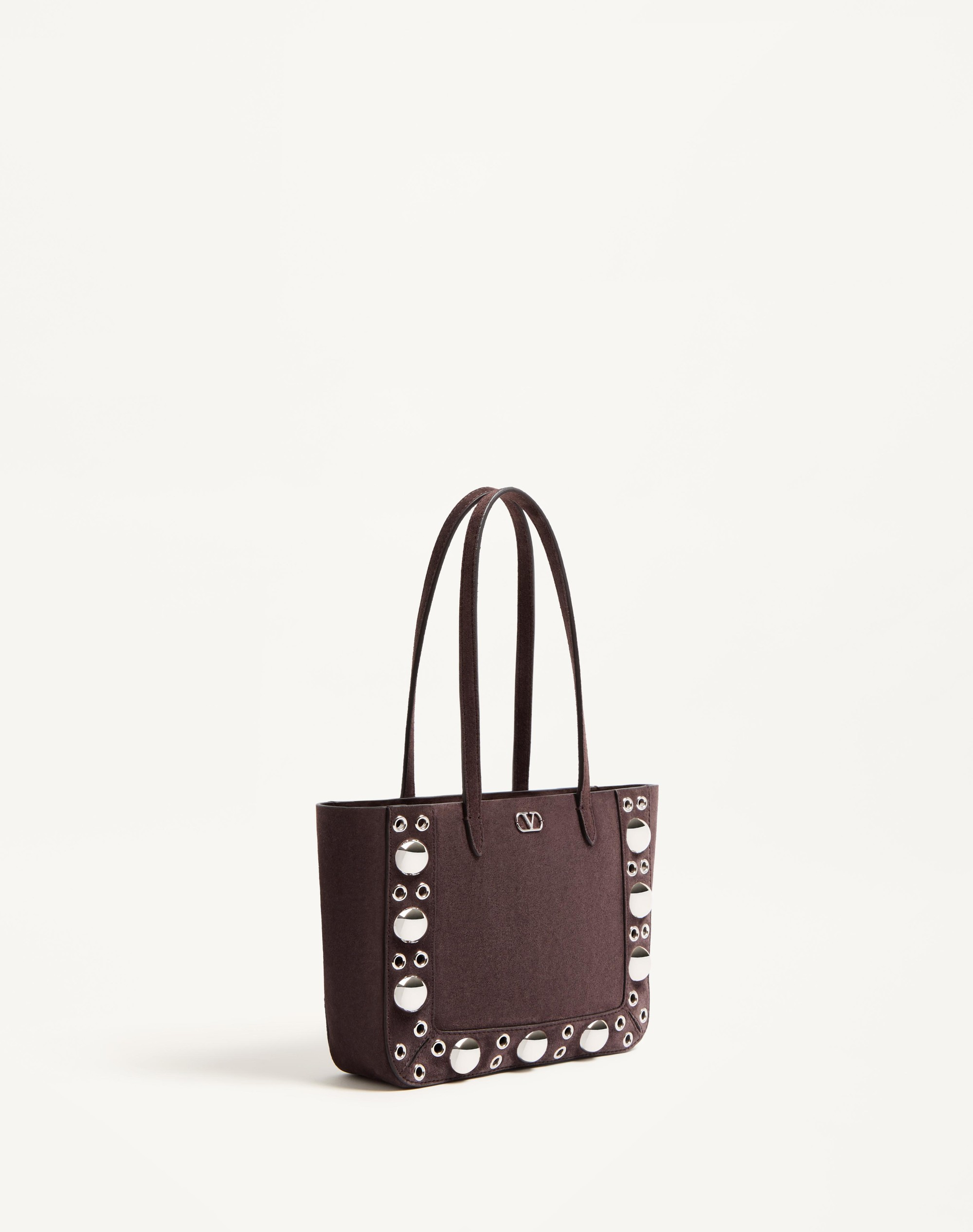 VALENTINO GARAVANI NELLCÔTE MINI SUEDE SHOPPING BAG - 3