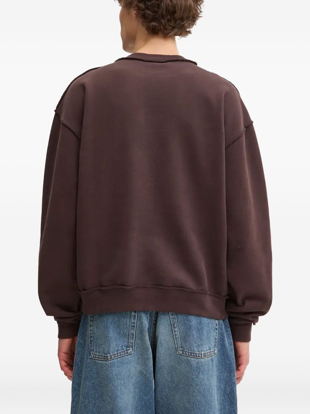 peace-globe print sweatshirt - 3