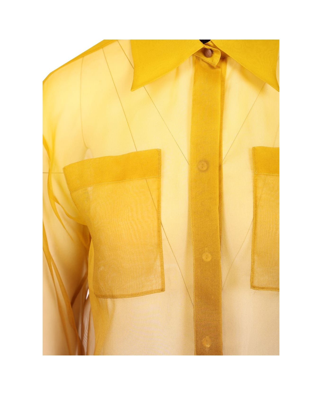 Davina Short Shirt Degrade' Silk Organza - 4
