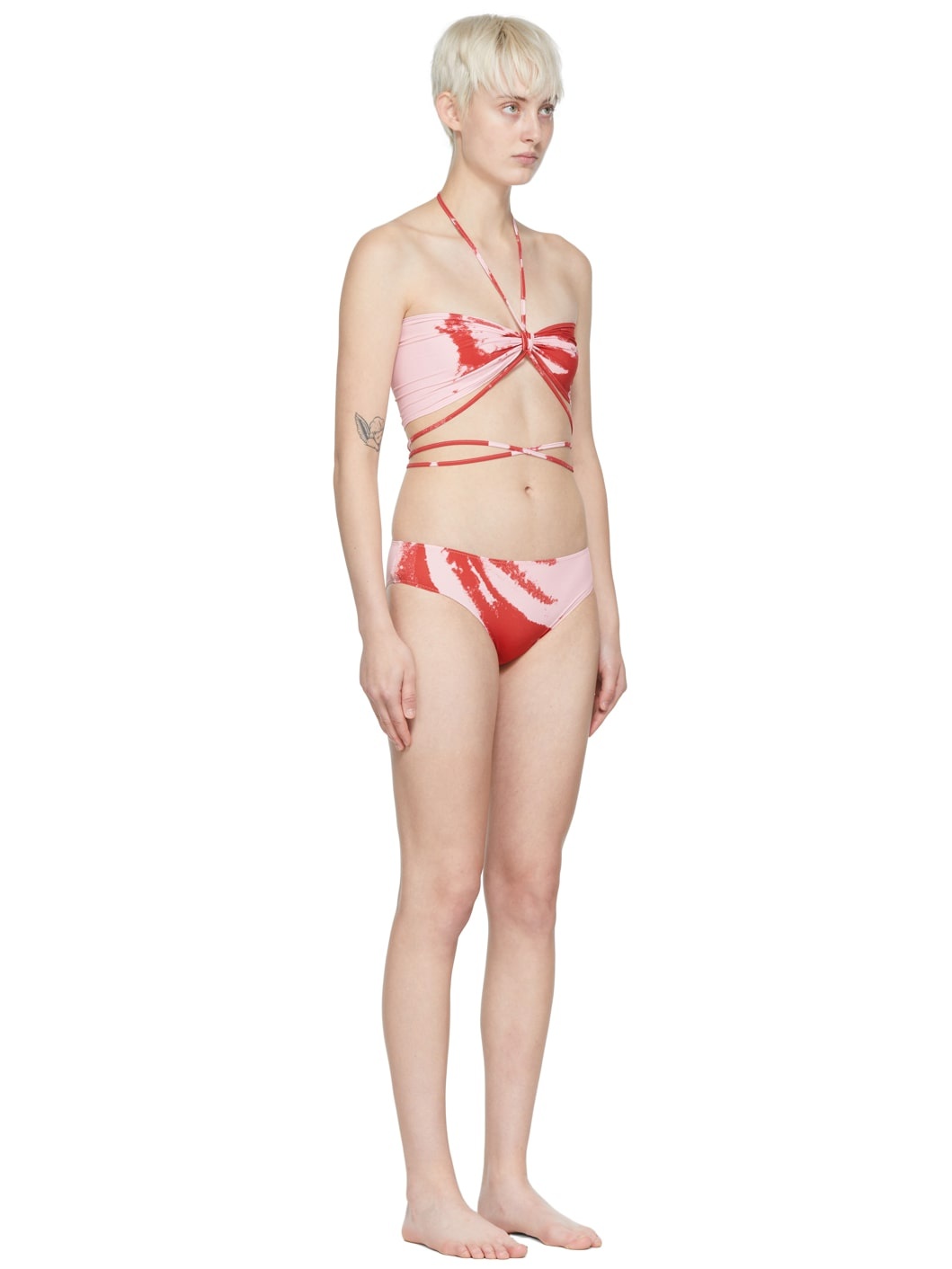 Red Polyester Bikini - 2
