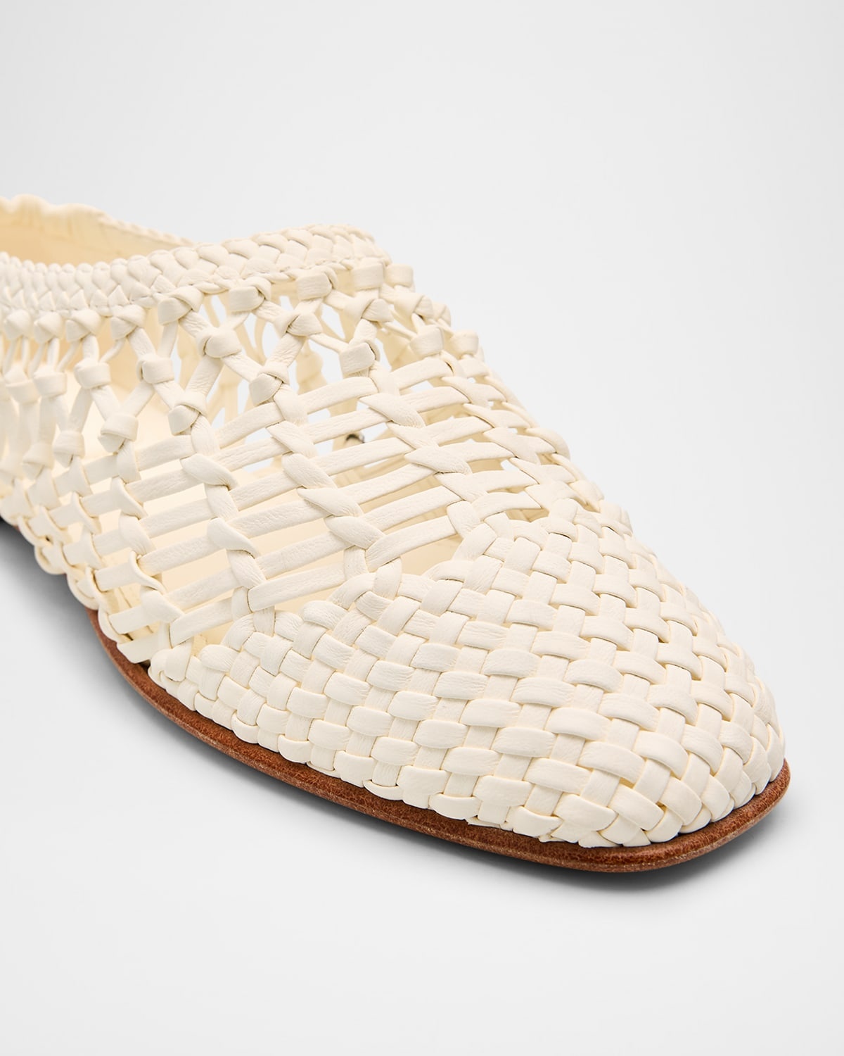 Eden Woven Leather Ballerina Flats - 6