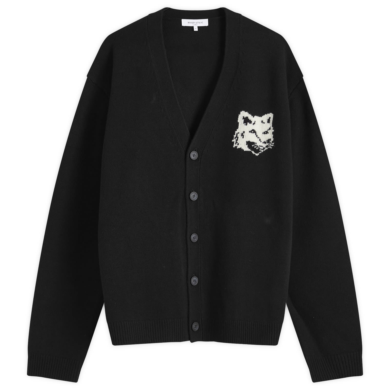 ★Maison Kitsune★FOX HEAD INTARSIA COMFORT CARDIGAN★ FOX HEAD INTARSIA COMFORT CARDIGAN | Maison Kitsuné