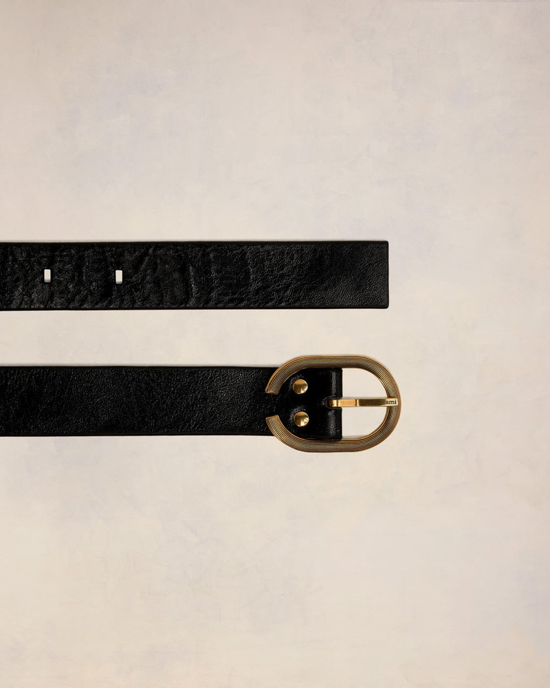 AMI Paris OVAL BUCKLE BELT 25 MM outlook