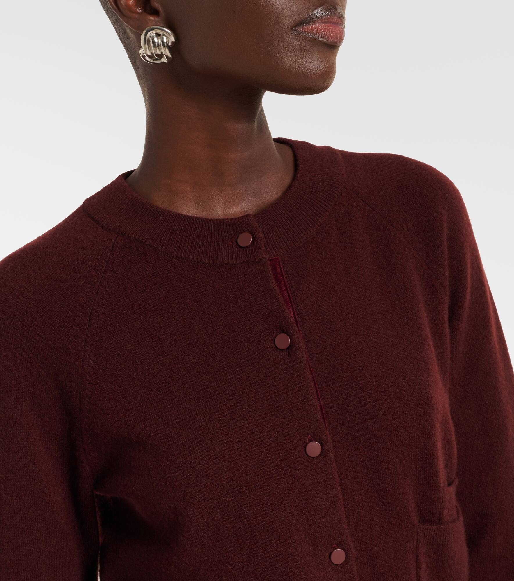 Wool and cashmere cardigan - 4