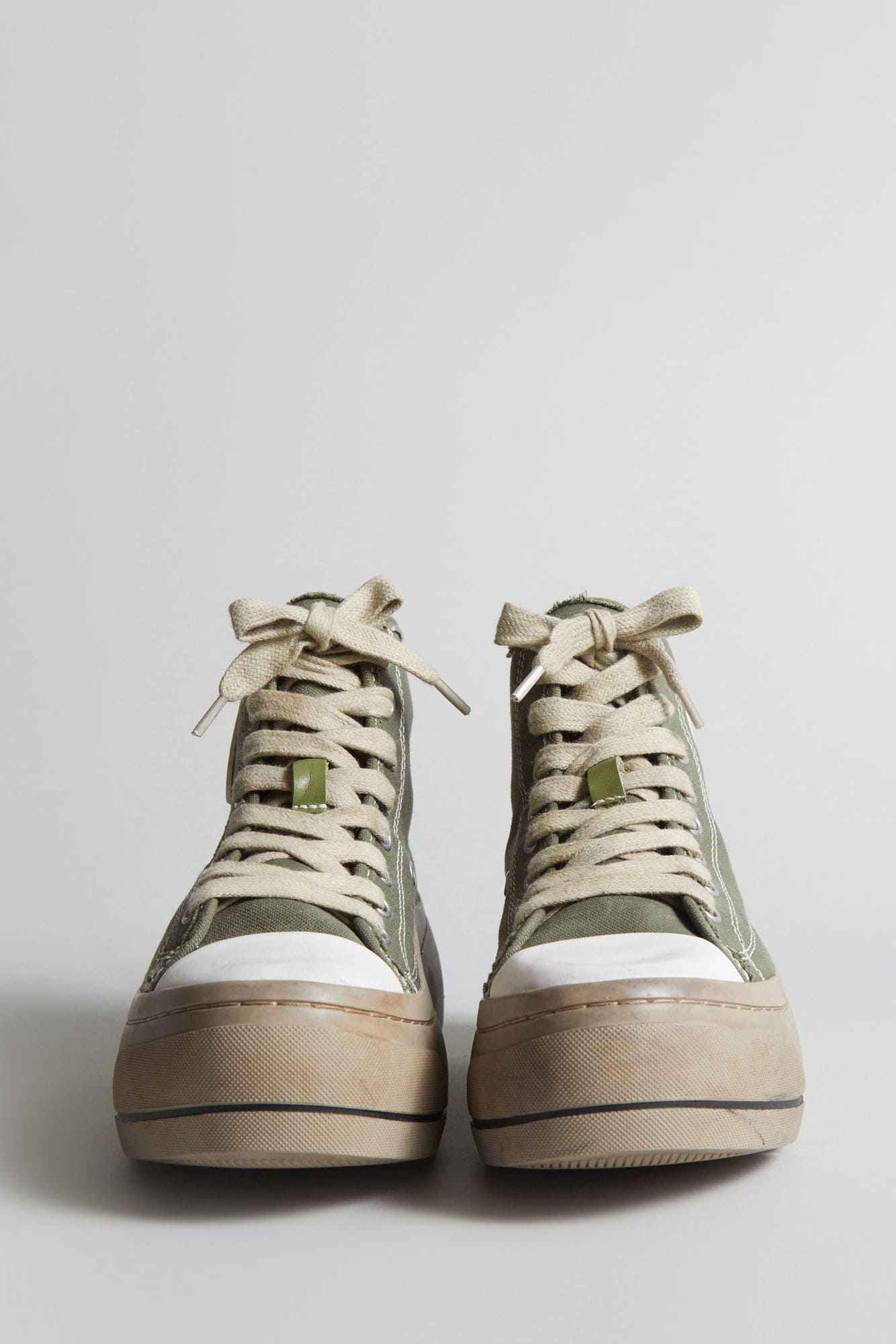 KURT HIGH TOP SNEAKER - OLIVE & BROWN - 2